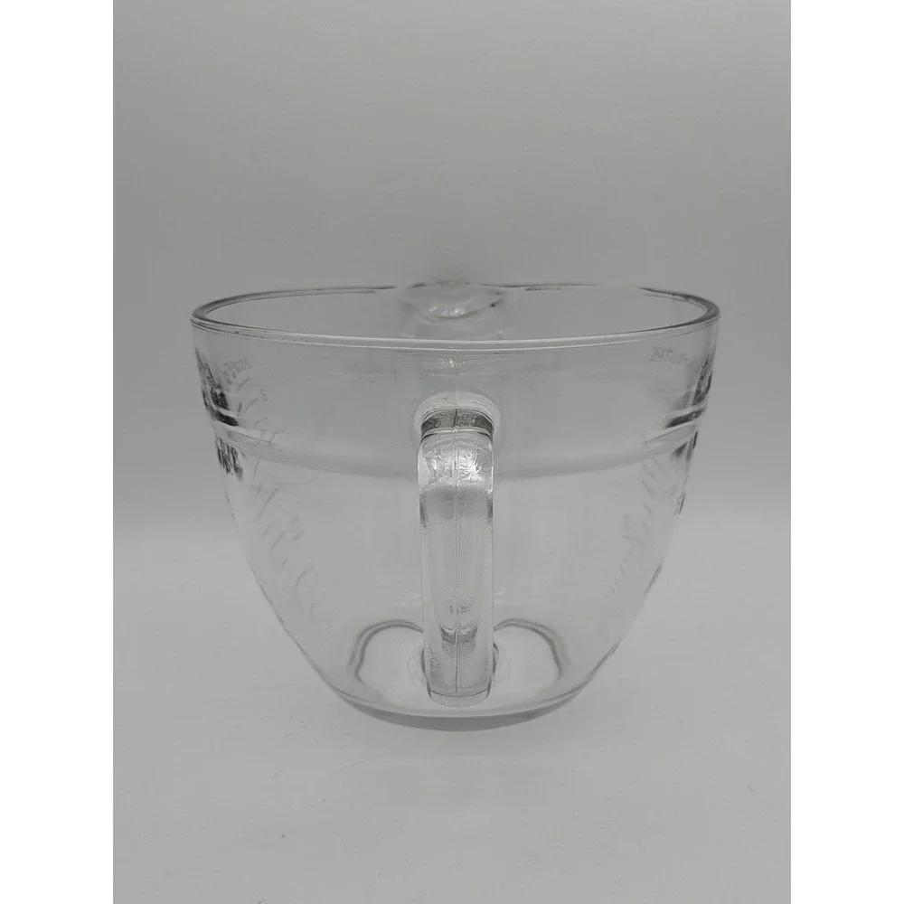 Anchor Hocking 2 Qt 8 Cup‎ Glass Measuring Cup Mixing Bowl 2000mL Pour Spout USA